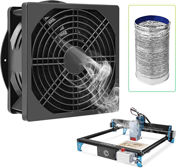 Comgrow Solder Smoker Absorber Remover Fan can absorb smoke emitted by z1 laser engraver