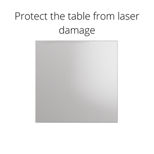 Aluminum Plate protects the table from laser damage