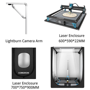 Large Honeycomb Bed+ Lightburn Camera Arm+Large Enclosure