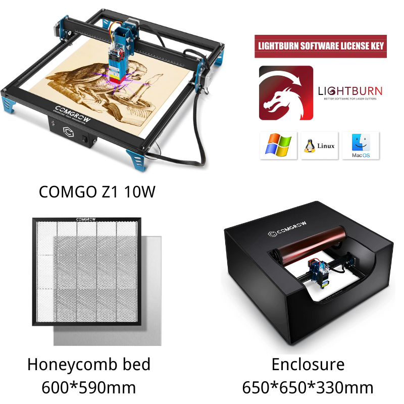 Comgrow Z1 Desktop Diode Laser Cutting Engraving