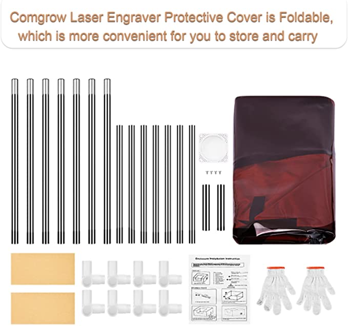 Comgrow Official Desktop Enclosure for Laser/3D Printer/CNC