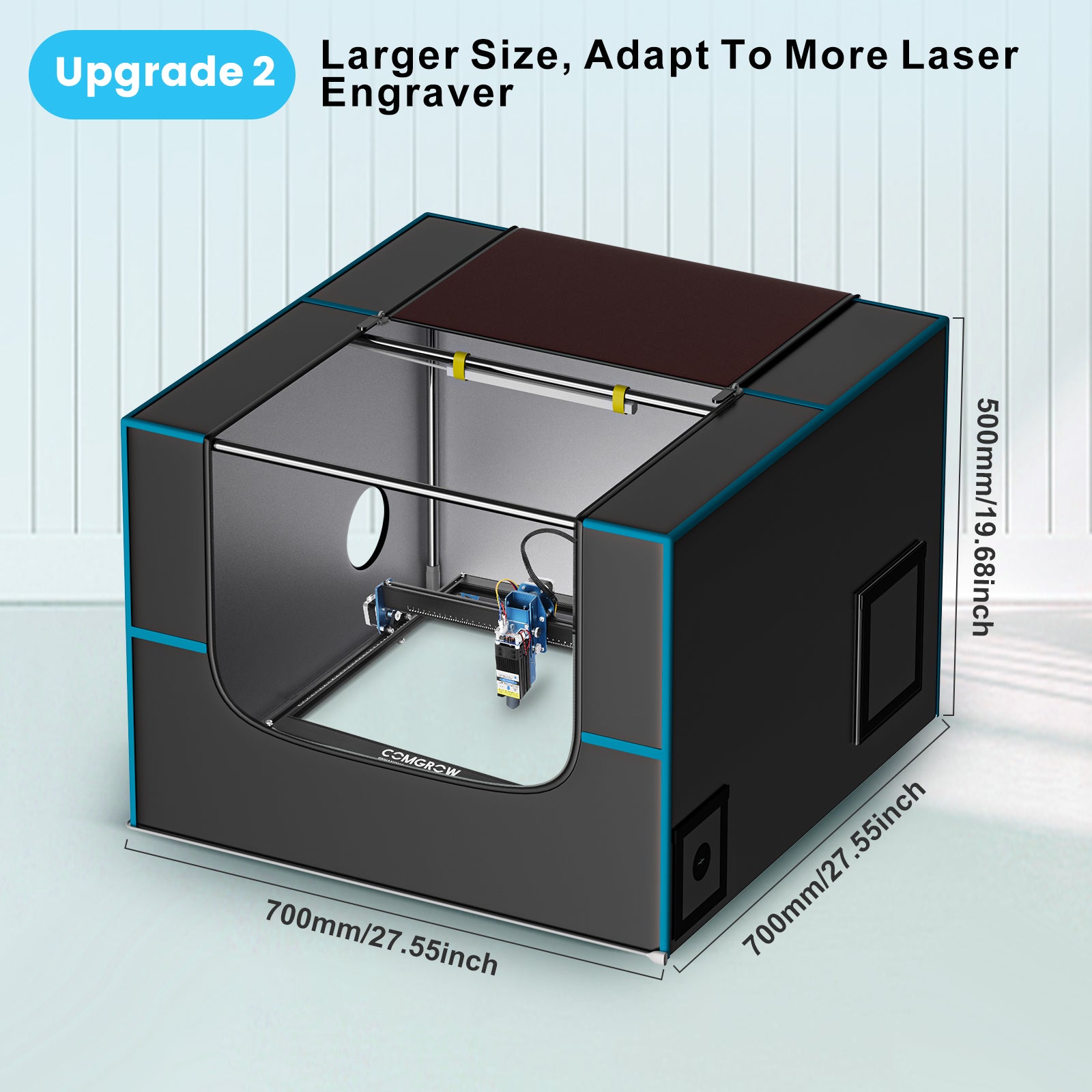 700mm*70mm*500mm comgrow laser enclosure